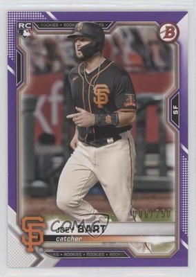 2021 Bowman Purple Border 6/250 Joey Bart #51 Rookie RC 0w47