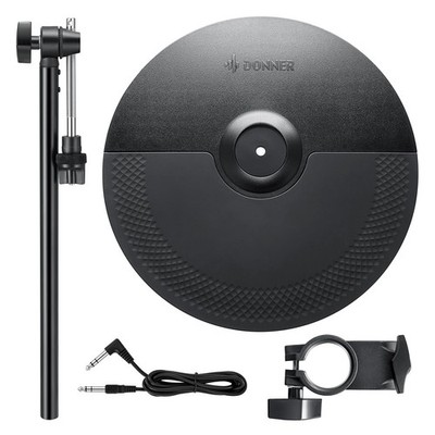 Donner DED-200 Becken Pad 12 Extended Mute Pad Crash Becken Elektronisches Sc...