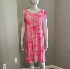 NWT Lilly Pulitzer Roxie Pink Palm Beach Anniversary Toile Kristen Dress, Medium