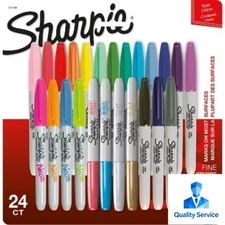 Sharpie 24pk Fine Tip Permanent Markers, Multicolored