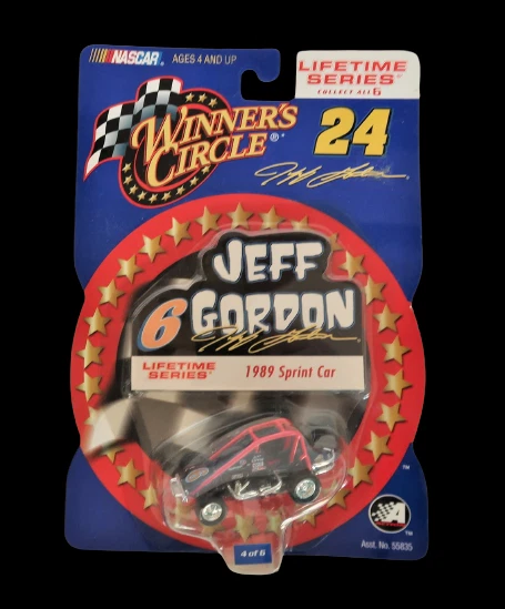 Hasbro Winner's Circle Jeff Gordon #6 1989 Sprint Car Diecast 2001 nuevo en caja NASCAR Foto 2 de 4