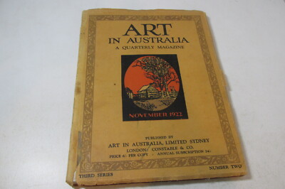 Art in Australia, 3rd series, Number 2, 1922, Illustrated journal, Rare.