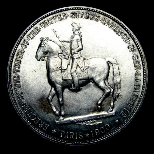 1900 Lafayette Commemorative Silver Dollar --- Gem BU Coin --- #726P - Picture 3 of 4