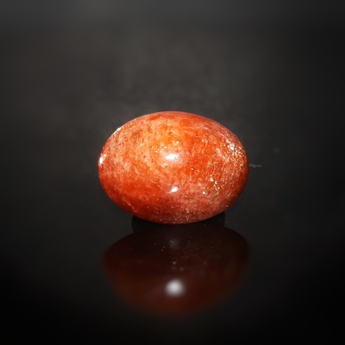 Natural Sunstone Cabochon Gem Fire Sunstone Cab Gemstone 9.20 Cts 15x12 mm - Picture 2 of 3