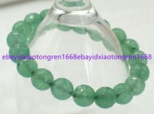 6/8/10/12mm Natural Green Aventurine Round Gems Beads Stretch Bracelet 7.5 Inch