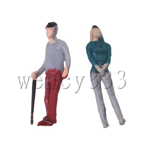 1:75 Scale OO Gauge Hand Painted Layout Model Train People Figure Set of 200 - Picture 2 of 4
