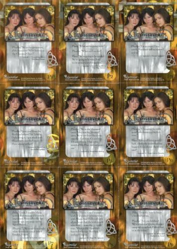 Charmed Season 1 The Charmed Ones Puzzle Chase Card Set P1 thru P9 - Image 2 of 2