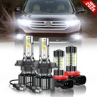 fits 2008 2009 2010 Toyota Highlander LED Headlight Hi/Lo+Fog Lights Bulbs Combo