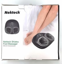 Nekteck Shiatsu Heated Foot Massager With Air Compression Open Box New