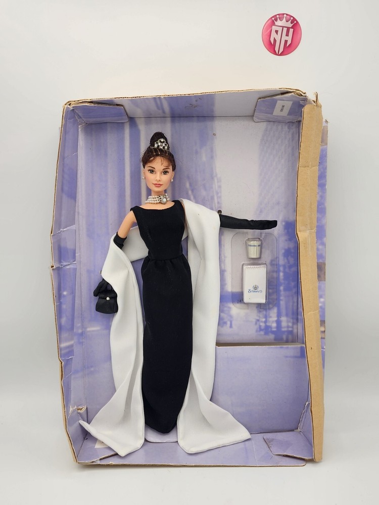 Barbie Doll Audrey Hepburn Collection Breakfast Tiffany's 1998 Box Damage