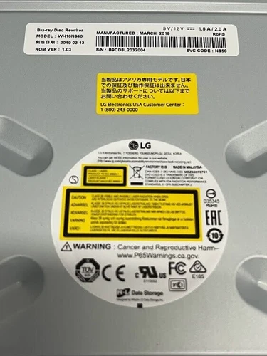 For LG WH16NS40 Blue Internal SATA 16x Blu-ray Disc Rewriter
