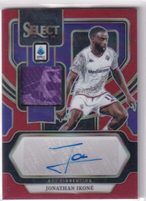 Panini Select FIFA Serie A 2023-24 No. AM-JI Jonathan Ikone Patch Auto