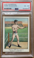 1910 T220 Boxing Terry McGovern World's Champion PSA 6 Centered Pop 8 six higher