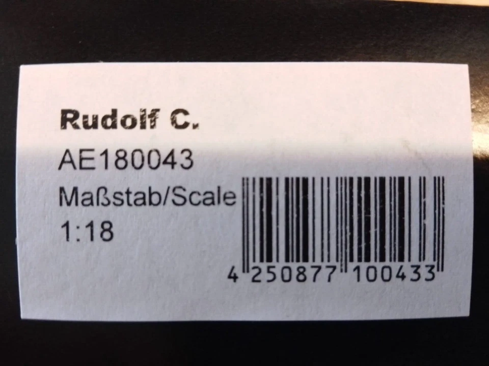 Figura Figuma Rudolf Caracciola Mercedes Alfa Romeo 1/18 AE180043 Foto 2 de 2