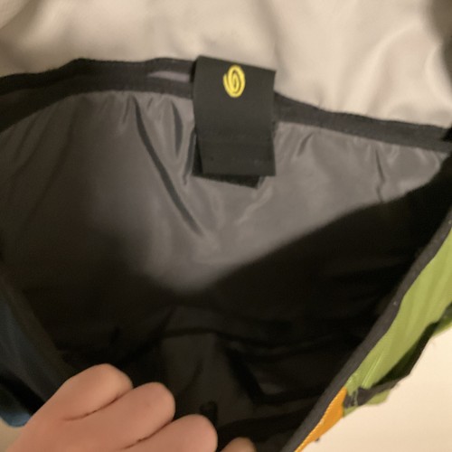 timbuk2 messenger bag classic Pockets Waterproof Lining Green Blue Yellow Strap - Picture 8 of 12
