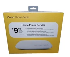 Ooma Phone Genie VoIP Home Phone Service - White (100-0474-100) Brand New!