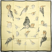 GRAIL Hermes Scarf LES HUPPES Vintage Silk Carre XAVIER DE PORET 90cm