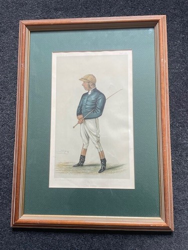 Vanity Fair Jockey George Fordham "The Demon" Original Print Framed & Glazed