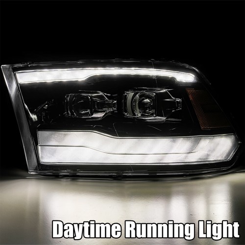 For 2009-2018 Ram 1500/2500/3500 Dual DRL/Sequential Signal Projector Headlights - Picture 4 of 8