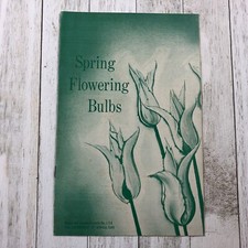 Vintage U.S. Department Of Agriculture Spring Flowering Bulbs Pamphlet 1970 Care