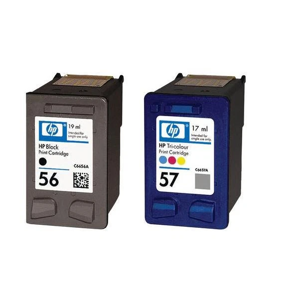 Original HP 56 57 Black & Colour 2 Ink Cartridges SA342AE Deskjet 5510 Printers - Image 3 of 3