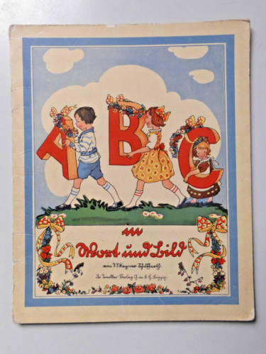 ABC in Wort und Bild T. Wagner-Schilffahrt antikes Kinderbuch ca. 1936 - Bild 1 von 2
