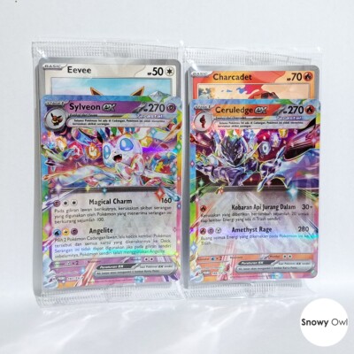 Sylveon EX 187/SV-P & Ceruledge EX 186/SV-P Promo Tactics Deck