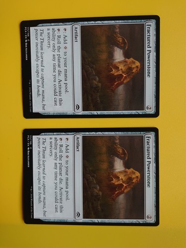 MTG Card. Fractured Powerstone x2 Artifact Card as pictured Planechase - Picture 2 of 3