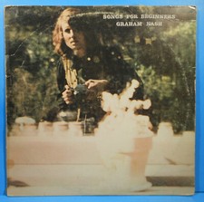GRAHAM NASH SONGS FOR BEGINNERS LP 1971 ORIGINAL PRESS NICE CONDITION! G+/VG!!B