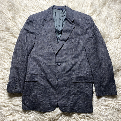Burberrys Sport Coat Jacket Blazer Mens Size 41R Gray Houndstooth Wool - 第 1/12 張圖片