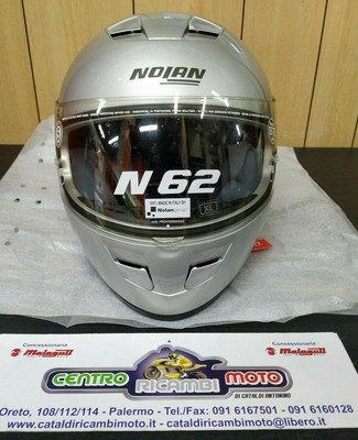 Casco Moto Integrale Nolan N62 Classic 26 SIlver Argento Metallizzato XL 61  cm | eBay