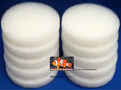 10 x Filtervlies  130 mm Ø passend für Eheim Ecco 2213 Classic 250