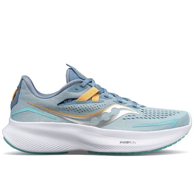 Saucony Womens RIDE 15 Shoes Denim/Aqua, size 9.5