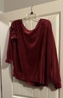 2 Piece Torrid Sleep 2X Velvet Velour Wine Red Set Butter Soft, Lovely HTF — photo 3