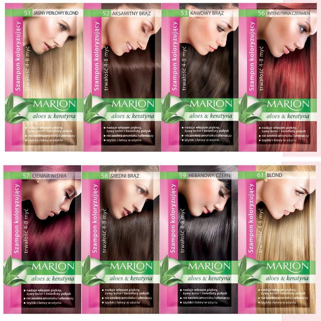 Buy 2 Get 1 MARION Hair Color Shampoo Lasting 48 Washes No Ammonia 59