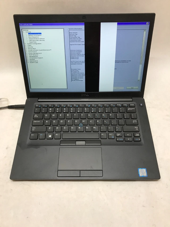 Dell Latitude 7490 14" Laptop Intel Core i5 NO RAM NO HDD For Parts BAD LCD - DW - Image 3 of 4