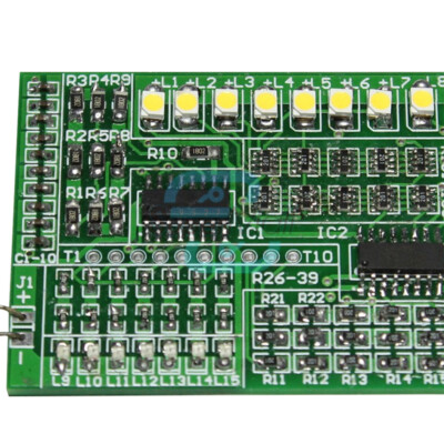 15Way Component Soldering Practice Board Color Light Controller DIY Loose Parts