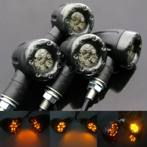 Clignotants ambre LED pour motocyclette