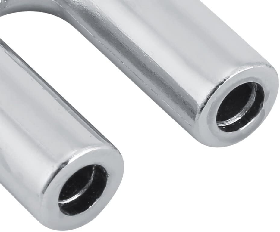 5x Double Barrel Tube Metal Y-shaped Connector to Bottle Lab Fitting Fixture