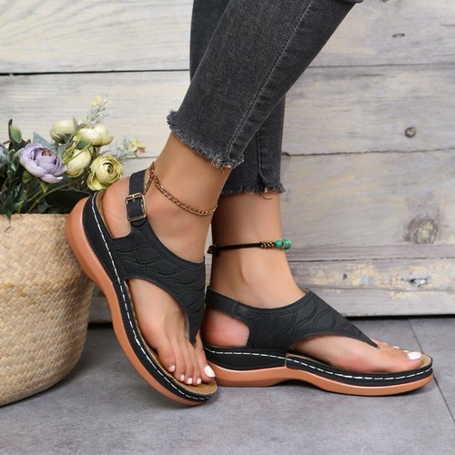 para mujer ortopédicas de moda zapatos planos chanclas damas baja eBay