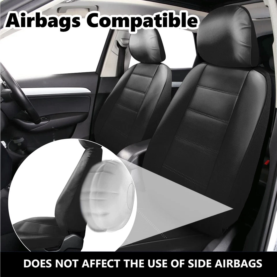 For Hyundai Elantra/Tucson/Sonata/Accent Luxury Leather Car Seat Cover Full Set Foto 4 de 4