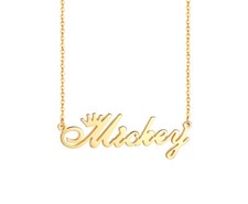 Dainty Name Necklace Personalised Silver Gold Arabic Gift for Her Mother 