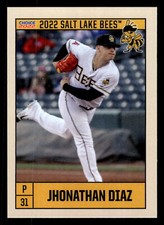 Jhonathan Diaz 2022 Choice Salt Lake Bees #06 Salt Lake Bees