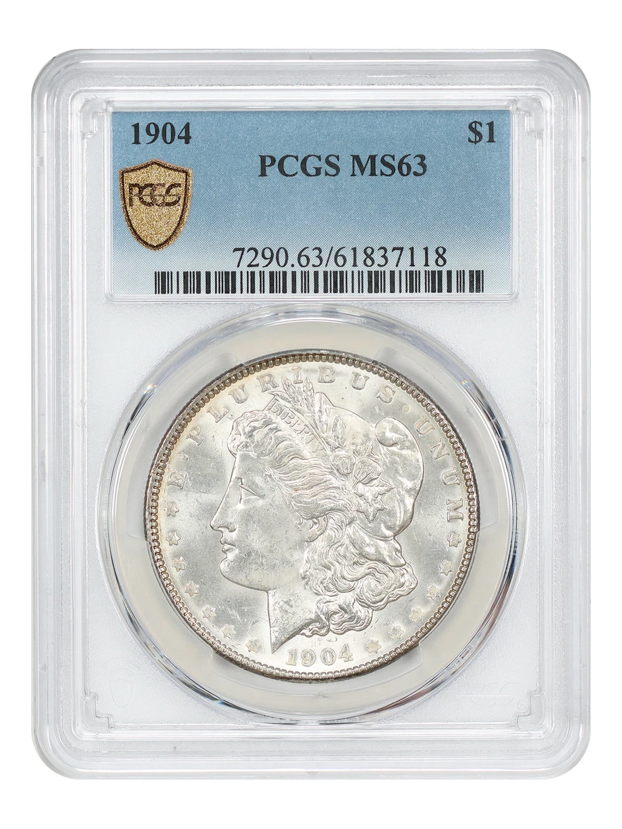 1904年 MORGAN SILVER DOLLAR アメリカPCGS MS63 MS 63 Graded 1904 Year Morgan US Dollars (1878-1921) for sale | eBay