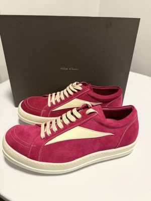 RICK OWENS EDFU VINTAGE LOW SNEAKERS HOT PINK - 41