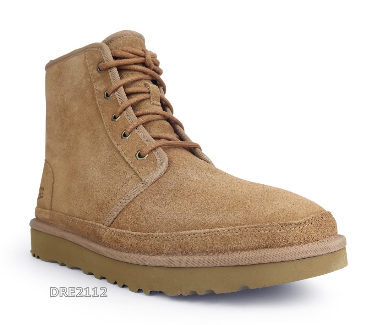 UGG Neumel High Chestnut Brown Suede Fur Boots Mens Size 12  display picture 2
