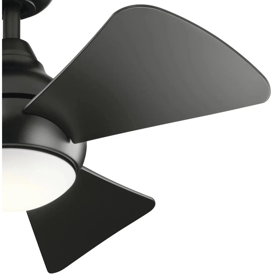 Kichler Lighting 330150SBK Sola 34 inch Satin Black Ceiling Fan - Image 3 of 4