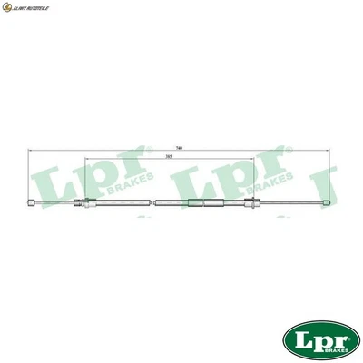 SEILZUG FESTSTELLBREMSE C0649B FÜR PEUGEOT 4HX 2.2L 3FZ 2.2L RHS /RHZ 2.0L 4cyl - Bild 1 von 4