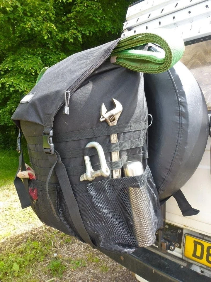 Bolsa de basura para neumáticos de repuesto de alta resistencia - Gran capacidad de 50 libras para aventuras al aire libre Foto 4 de 4