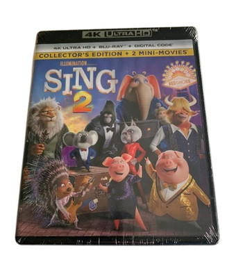 Sing 2 4k UHD Blu-Ray Collector s Edition Bono Scarlett Johansson McConaughey